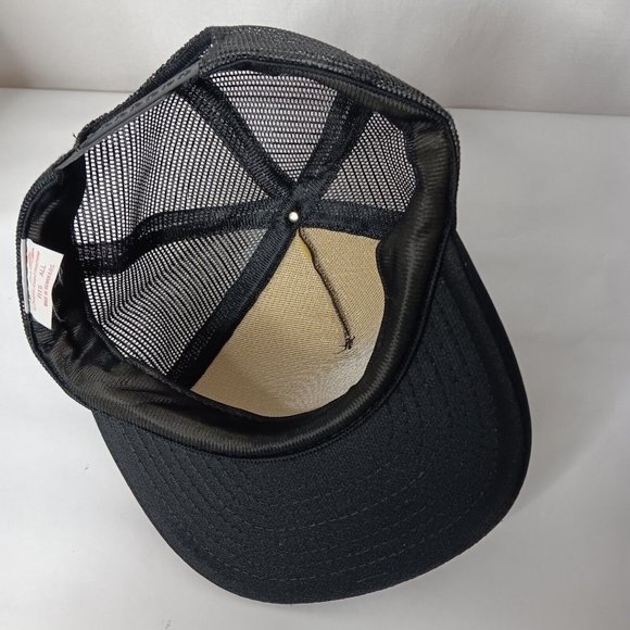 Vintage Rayovac Batteries Trucker Cap Black Red Snap Back Foam Players Taiwan - Picture 13 of 13